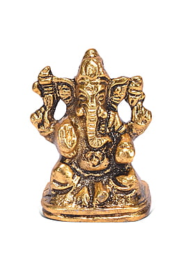 Car Ganesh Gold 4*4.5*2 CM