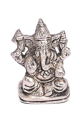 Gar Ganesh Silver 3.5*5*2.5 CM