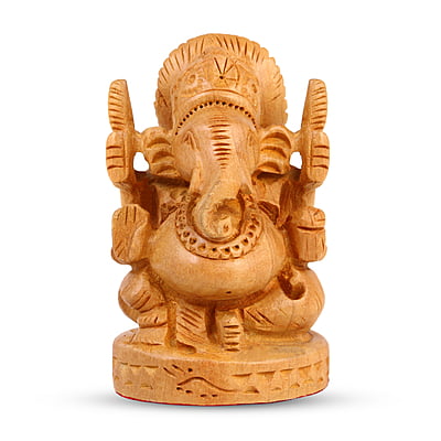 Wooden Ganesh 3 Inch