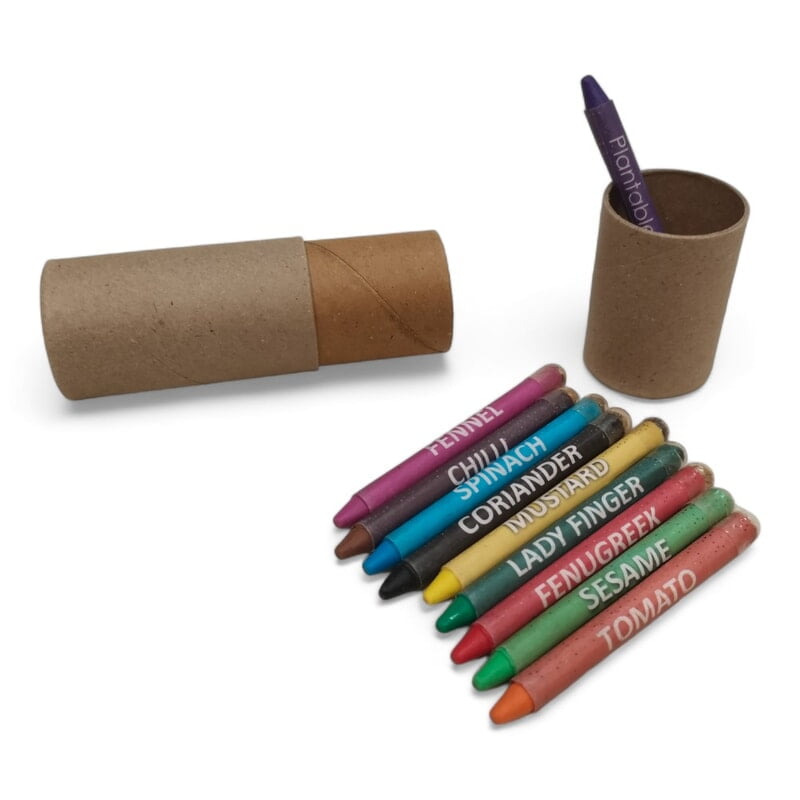 Plantable Seed Crayon Tube Box - Pack of 10