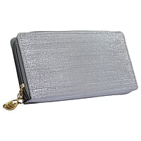 Silver Striped Purse