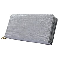 Silver Striped Purse