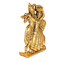 Radha Krishna Matki Gold 9*14*3.5CM