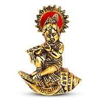 Shankh Krishna Gold 9*11*4CM