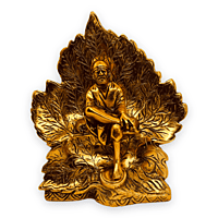 Sai Baba Leaf Gold 17 X 19 X 5 cm