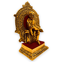 Sai Baba Singhasan Small Gold Colour