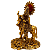 Krishna With Cow Gold