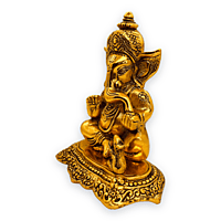 Rat Ganesha Plate Gold