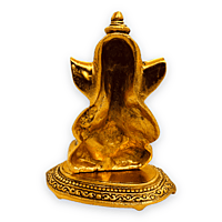 Rat Ganesha Plate Gold