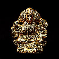 Hanuman Gold Panchamuka Anjineyar Wall Hanging