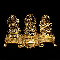 Laxmi Sarawathi Ganesh Deepam Gold